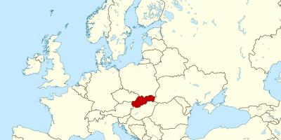 Словакия карта - карты Словакии (Восточная Европа - Европа)