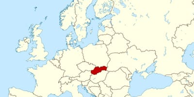 Карта Словакии карта Европы